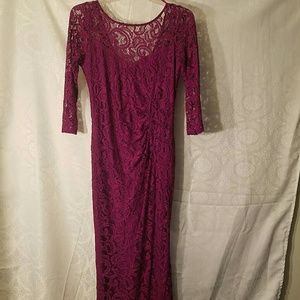 Fuchsia Lace Gown